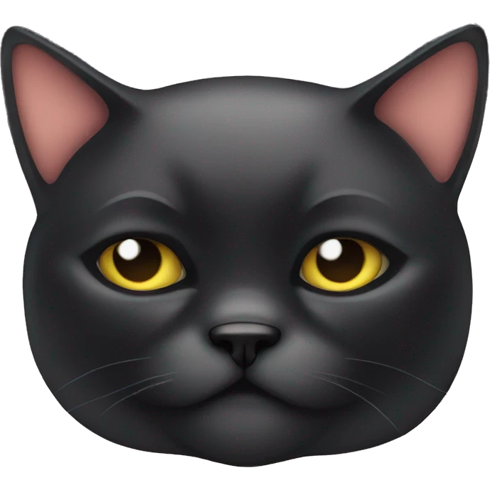 fat mean black cat emoji