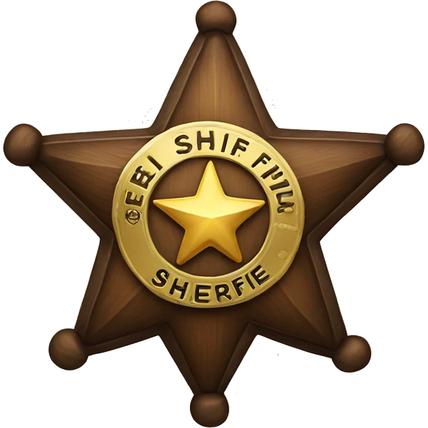 Sheriff star emoji