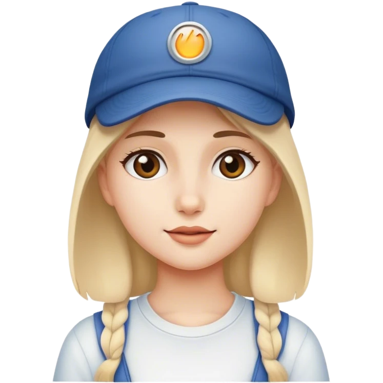 girl with cap emoji