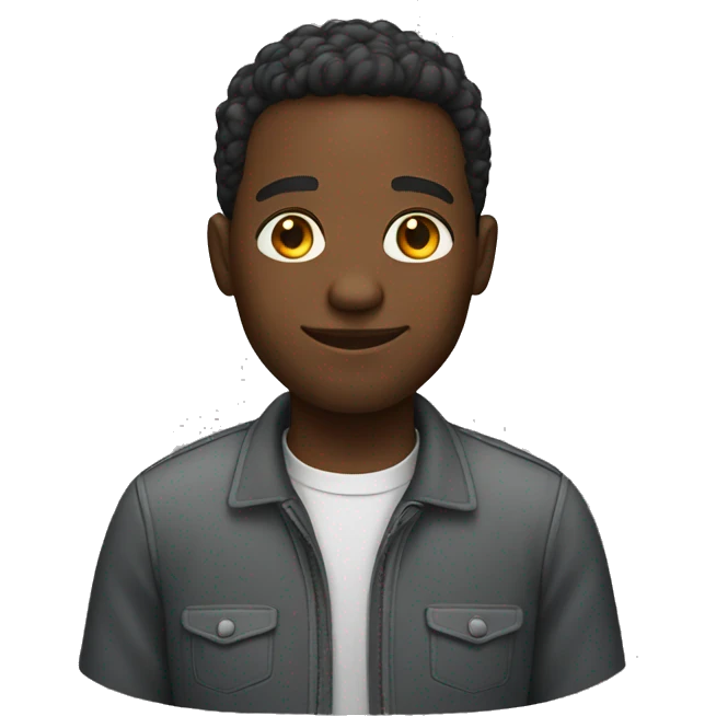 Black male software engineer emoji