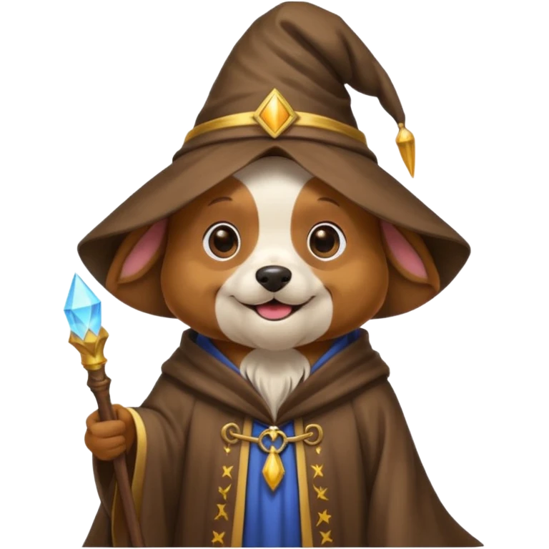 Dog wizard emoji