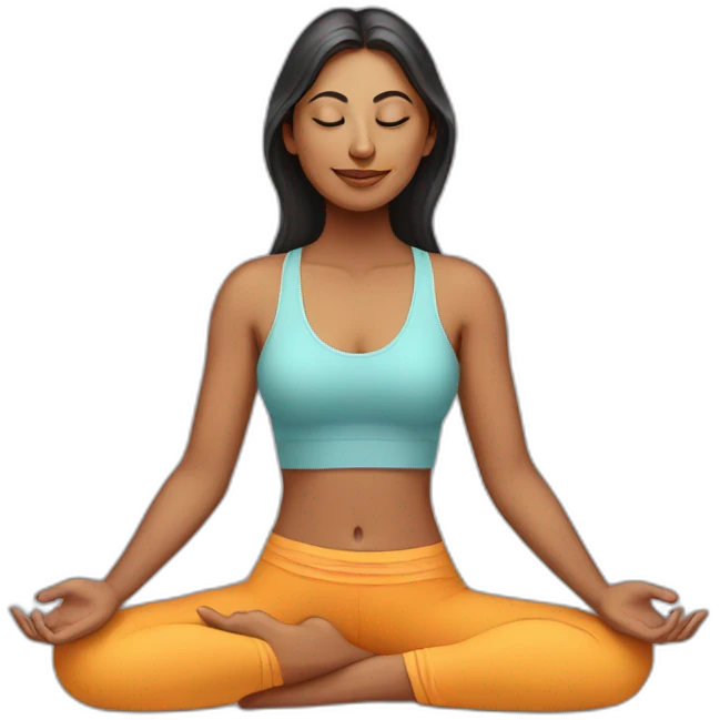 Yoga lady Indian emoji