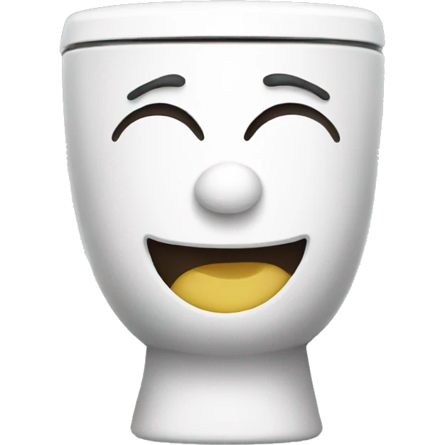 Happy toilet emoji