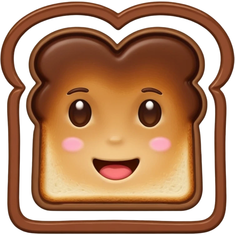 Toast mit Schokocreme emoji