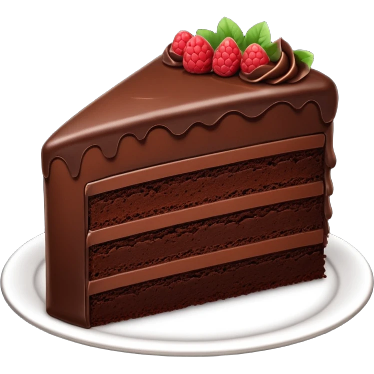 Bolo de chocolate emoji