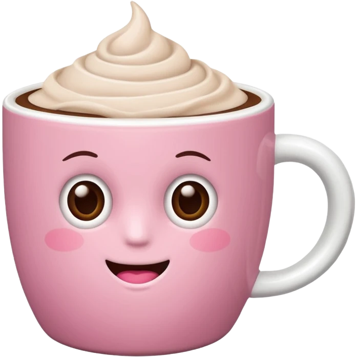 Pink mocha aesthetic  emoji