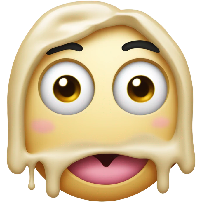 Drooling face with condensed milk flowing out emoji
