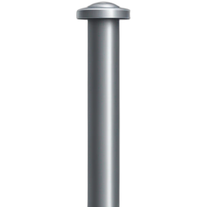 Grey Metal pole emoji