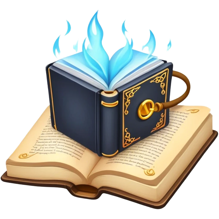 Magic spell book emoji