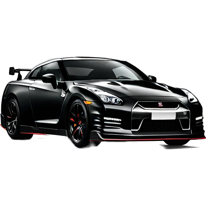 Nissan gtr r 35 black emoji