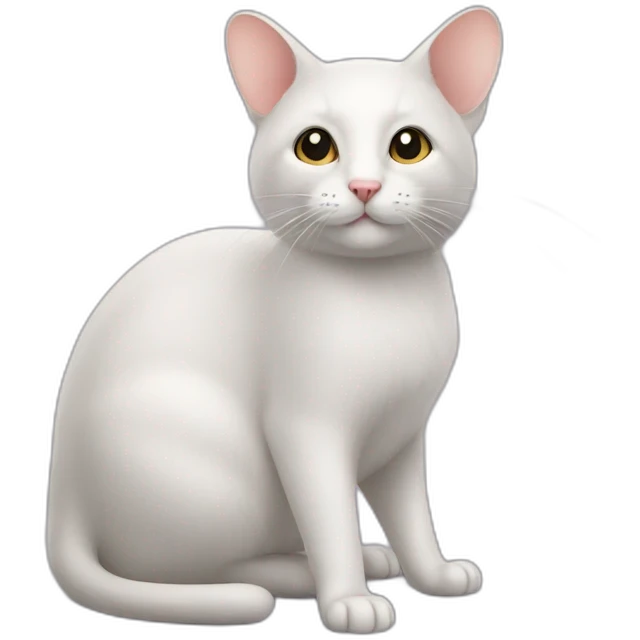 Souris sur un chat emoji
