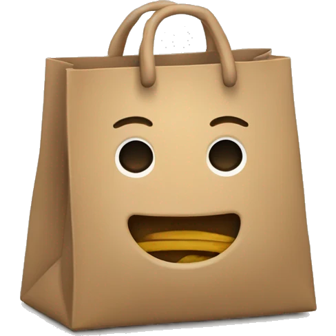 Ladrón llevándose una bolsa emoji