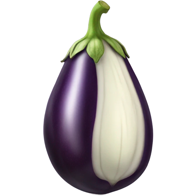 eggplant with veins emoji