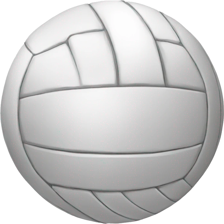 White volleyball emoji