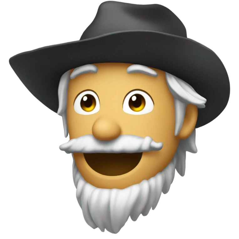 squalo con cappello a cilindro emoji