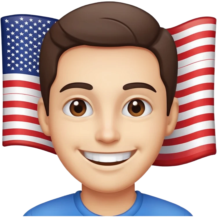 Becoming an American  emoji