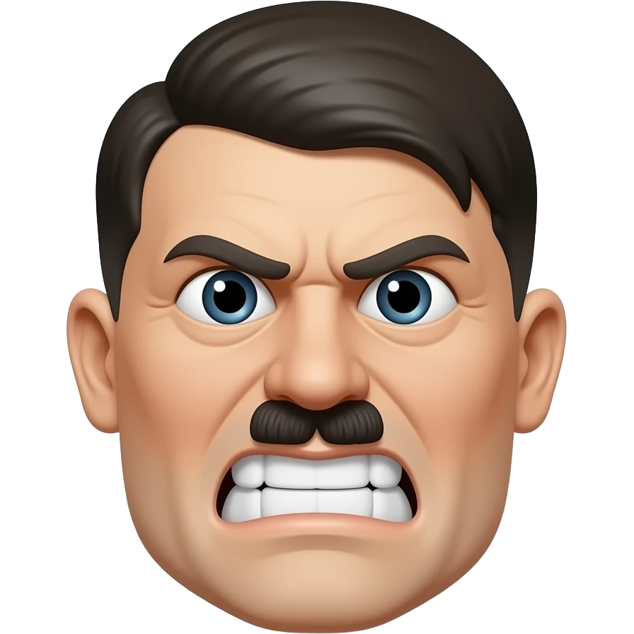 adolf hitler who looks mad emoji
