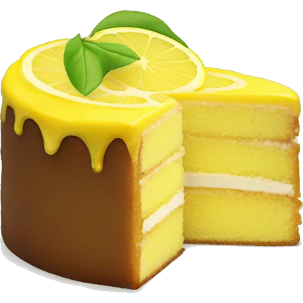 Lemon cake emoji
