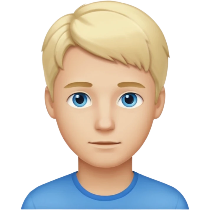 young man with blond hair emoji