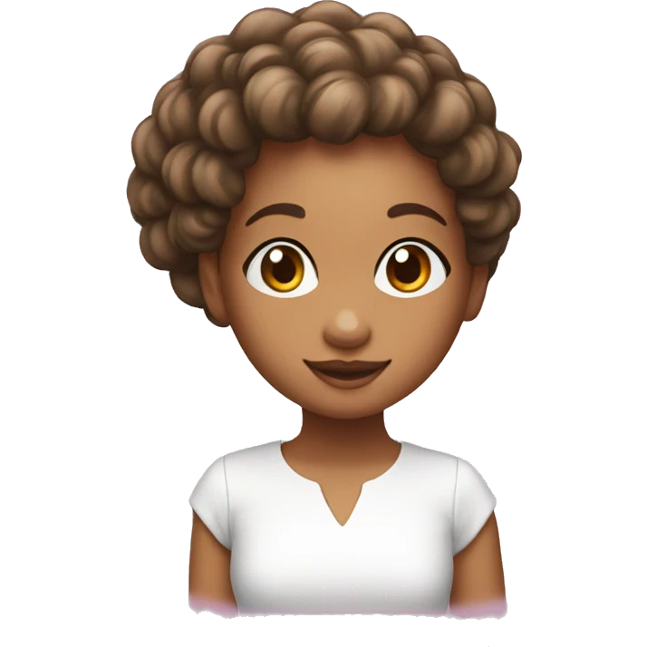 menina com shampoo na mao emoji