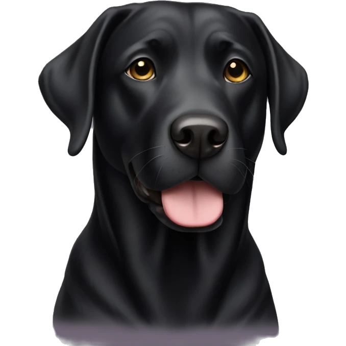 black lab  emoji