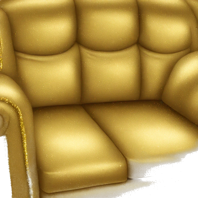 Sparkly Golden Couch  emoji
