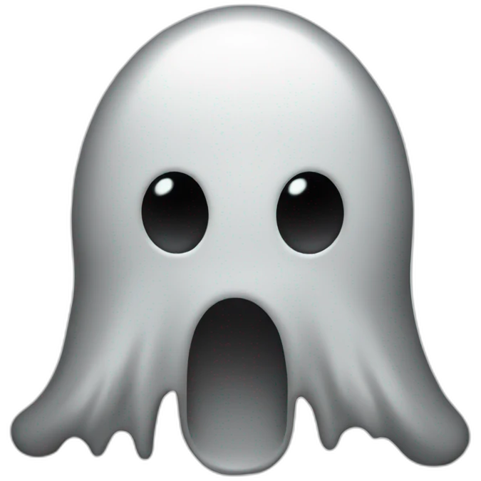 Rubber ass ghost emoji