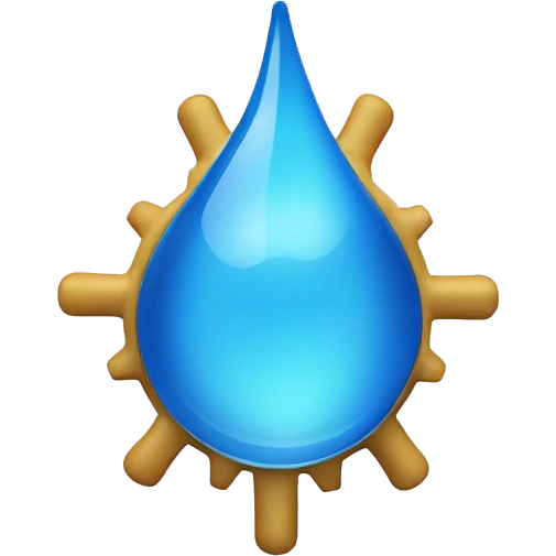 A blue droplet of water with a gear symbol inside it, representing flow control & engineering expertise.
Alternatively, a faucet with water flowing out, symbolizing water management & distribution. emoji