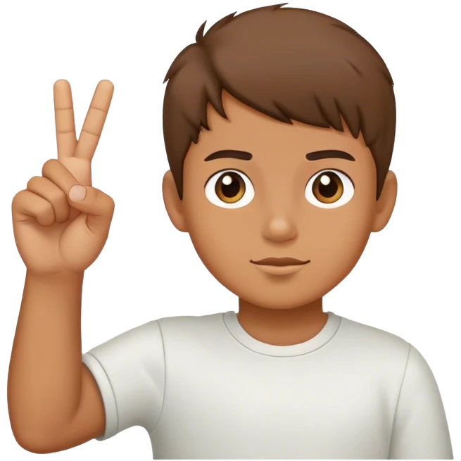 Boy hilding up middle finger emoji