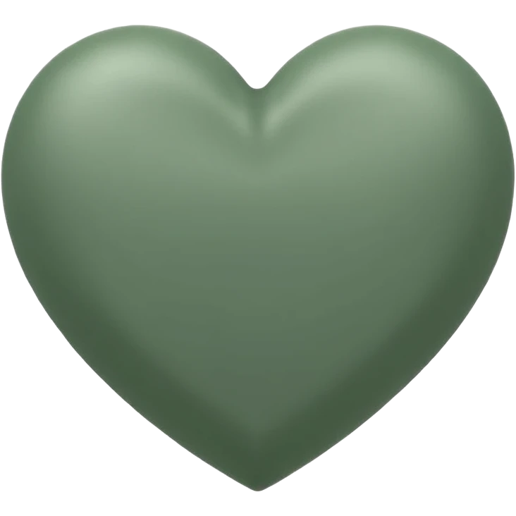 sage green heart emoji
