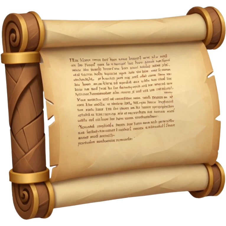 low poly magic scroll emoji