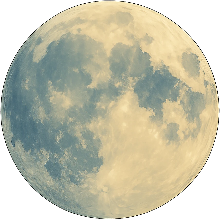 realistic ghibli style moon emoji