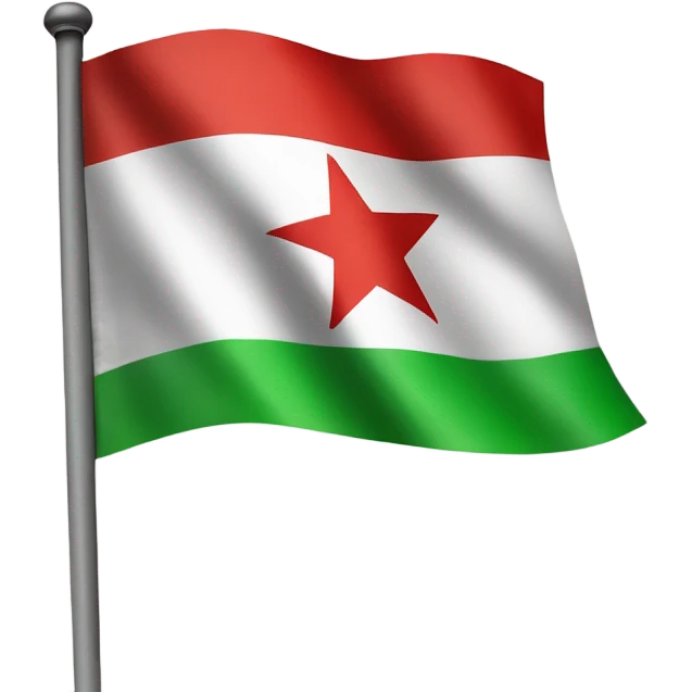 Flag of the Syrian revolution  add one more red star  emoji