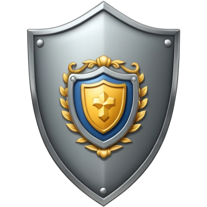 Shield with badge emoji