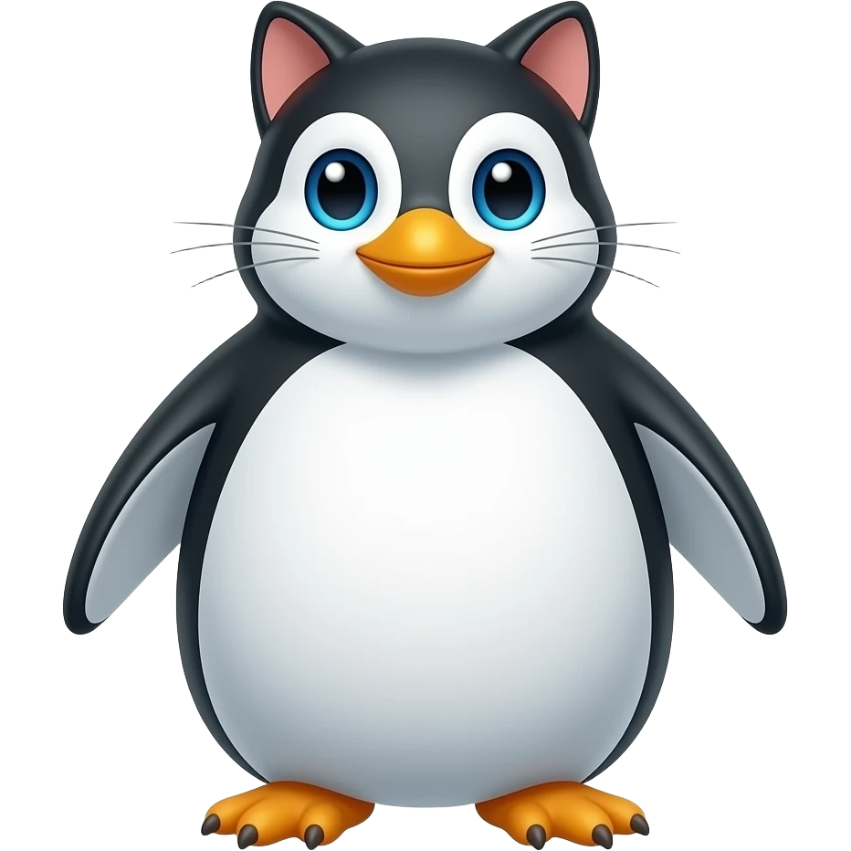 Gatto pinguino emoji