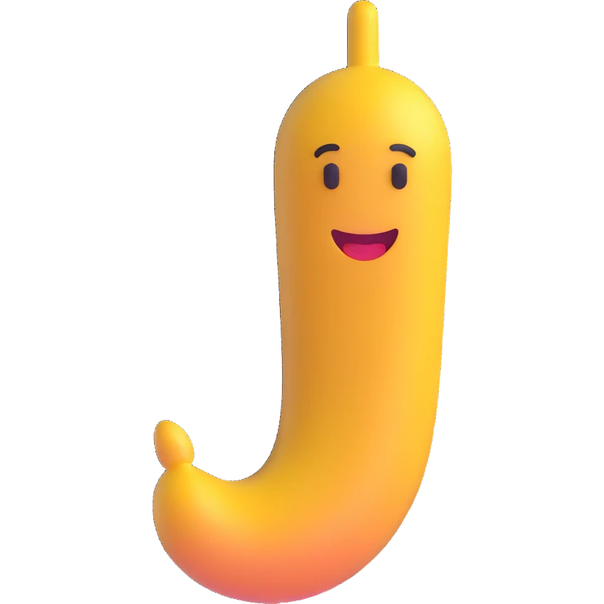 3D emoji style male penis emoji