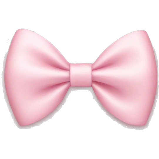 light pink bow on light pink bow emoji