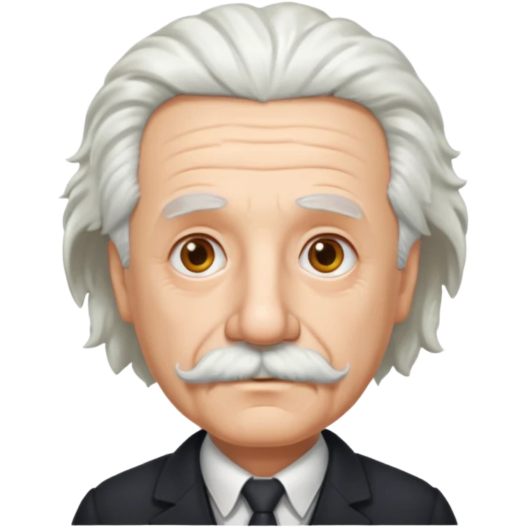 Einstein character front view emoji