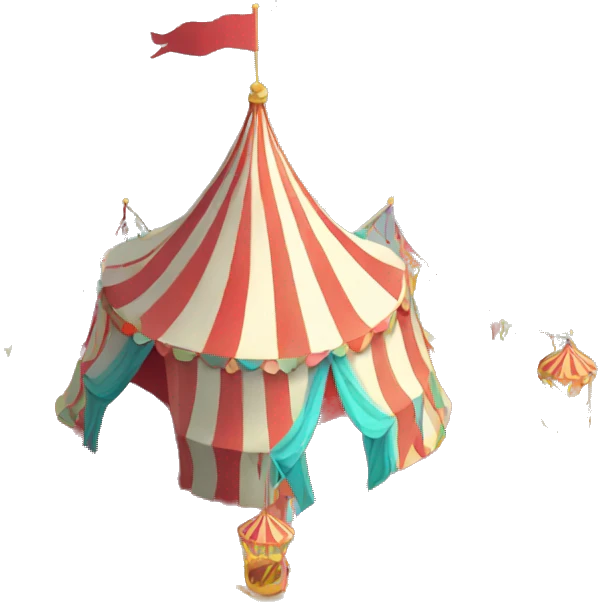 Isometric circus tent  emoji