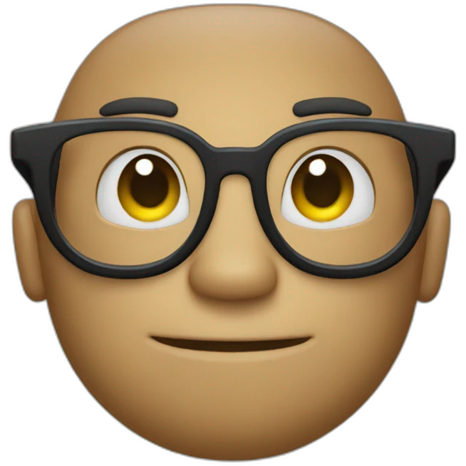 Giga chad with glasses emoji