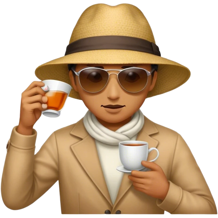 Fighting tea emoji