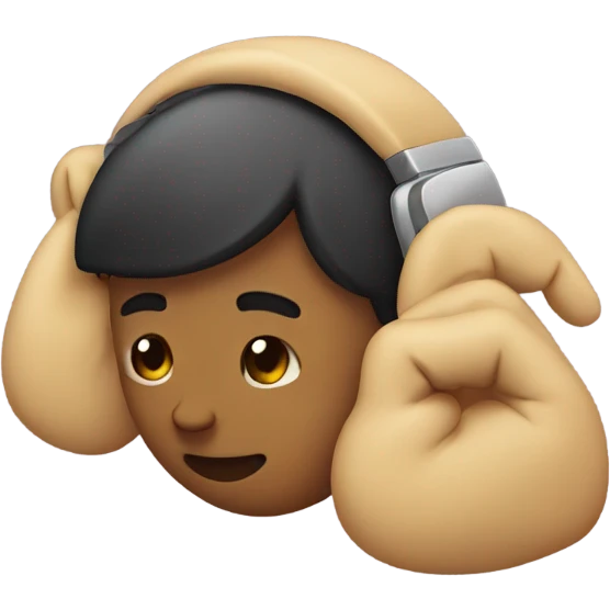 Holding ear out listening  emoji