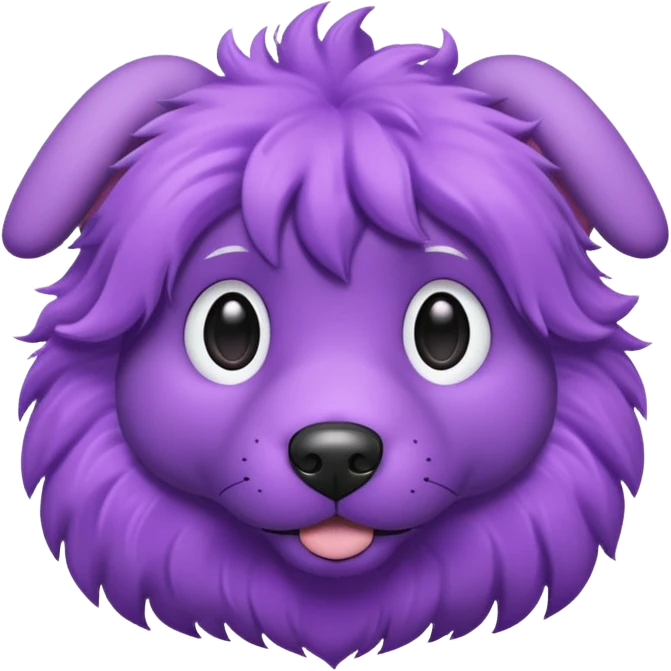purple dog emoji