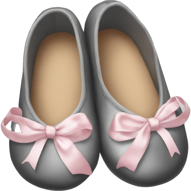 black ballet shoes emoji