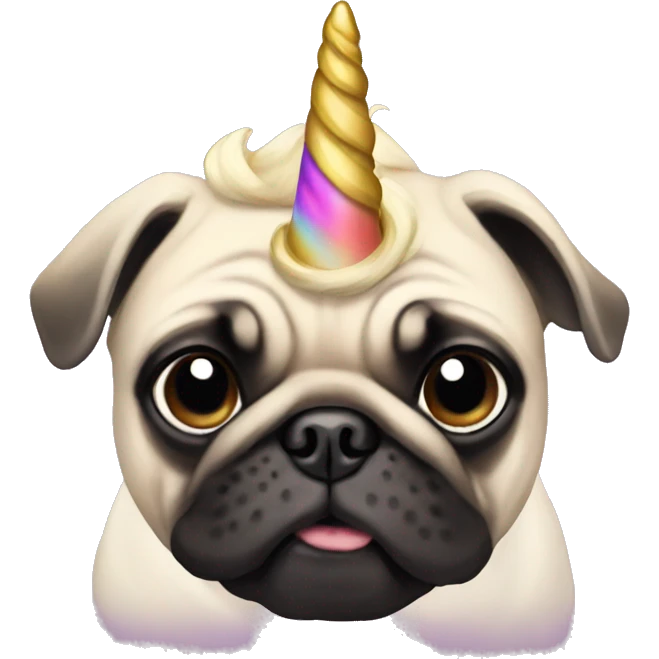 Pug unicorn  emoji