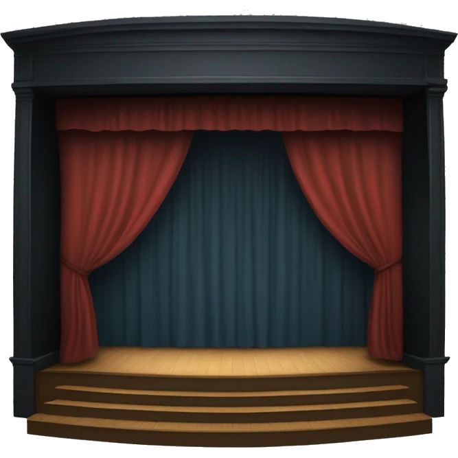black box theatre stage emoji