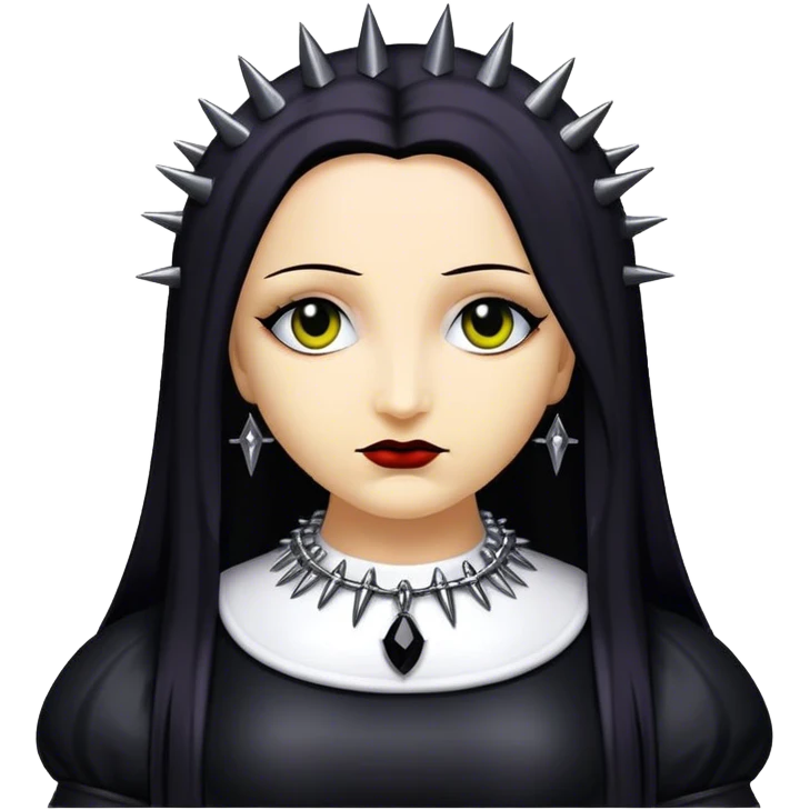 goth monalisa with spiked collar emoji
