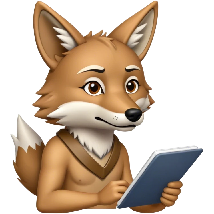 Coyote taking notes  emoji