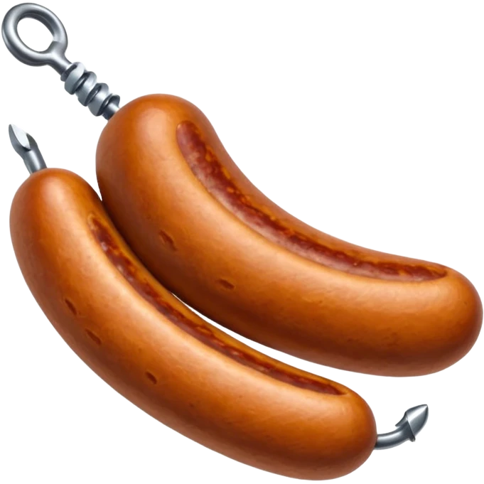 sausage with a screw inside emoji