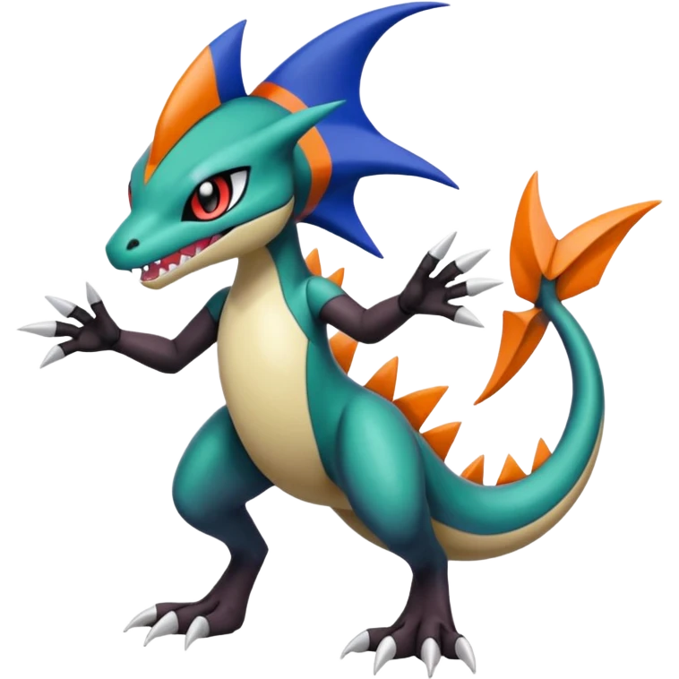 Meloetta-Garchomp-Pokémon-Fakémon-fusion-hybrid-creature emoji